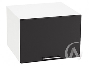 Шкаф верхний Валерия-М ШВГ-510 (Черный металлик/Белый/горизонтальный/глубокий) в Диксоне - dikson.mebel54.com | фото