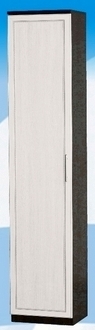 Шкаф высокий ДЛЯ ГОСТИНОЙ ШВ-450 Венге/Дуб выбеленный в Диксоне - dikson.mebel54.com | фото