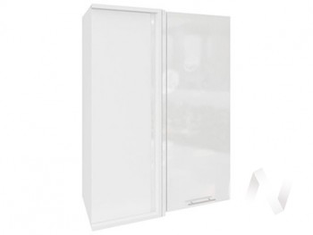 Угловой шкаф Валерия-М ШВУ 699 (Белый глянец/Белый/верхний/высокий) в Диксоне - dikson.mebel54.com | фото