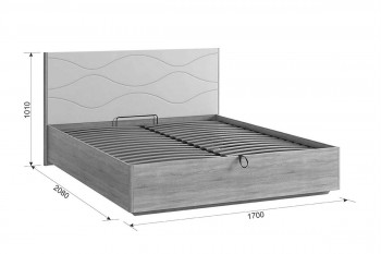 Зара Кровать 1.6 Люкс дуб сонома/белый в Диксоне - dikson.mebel54.com | фото