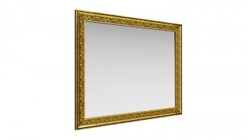 Зеркало навесное "Айрум"/(дуб кальяри / профиль: золото с орнаментом) в Диксоне - dikson.mebel54.com | фото